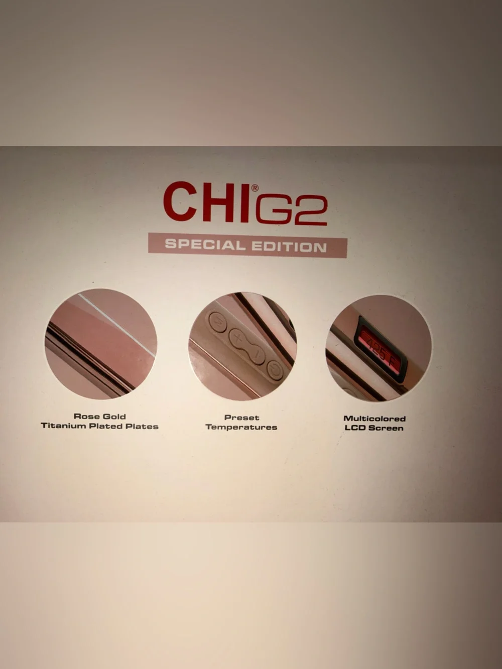 CHI G2 Special Edition Rose Gold Hair Straightener